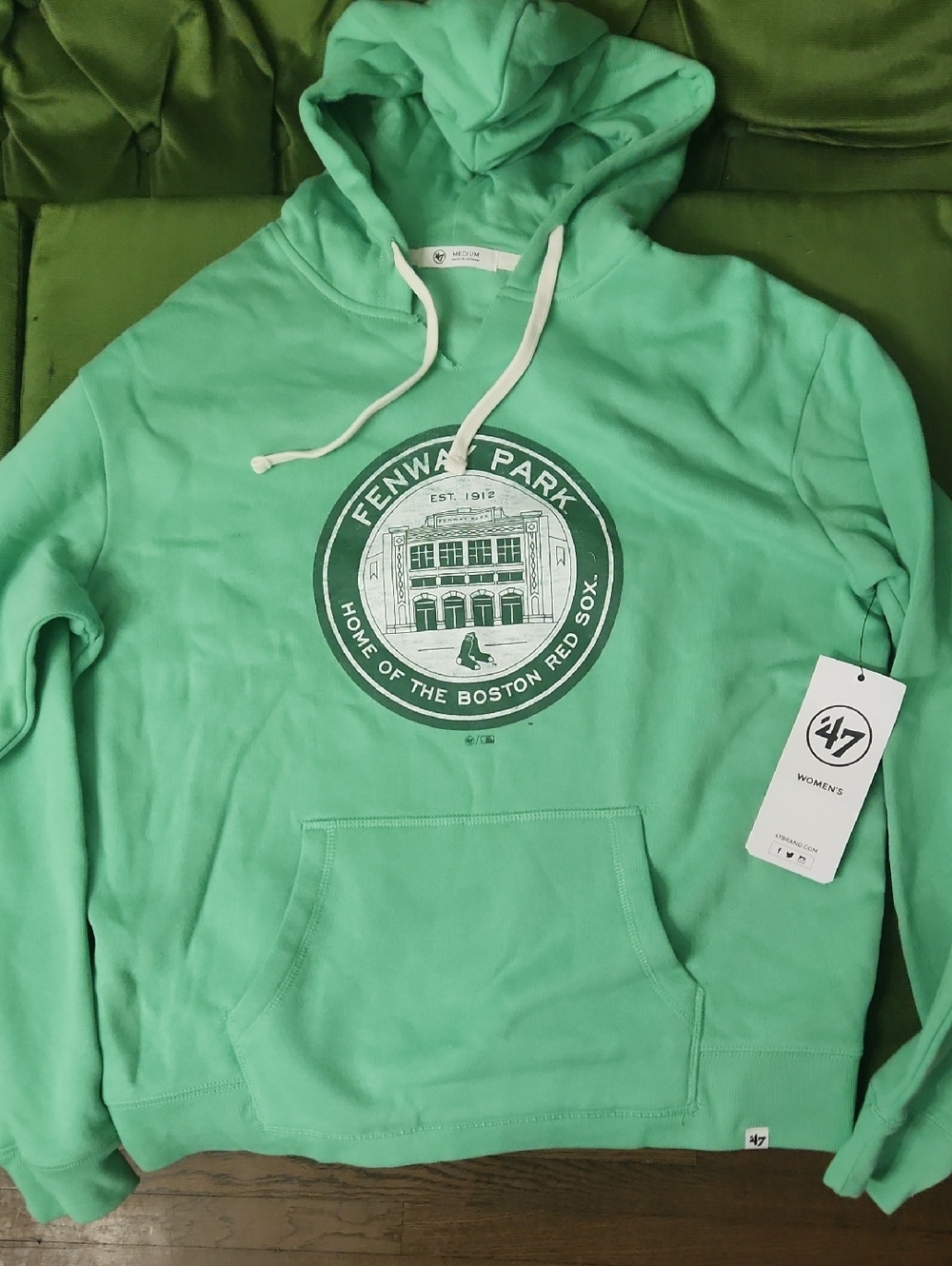 47 Women's Mint Green Fenway Park Pullover Hoodie